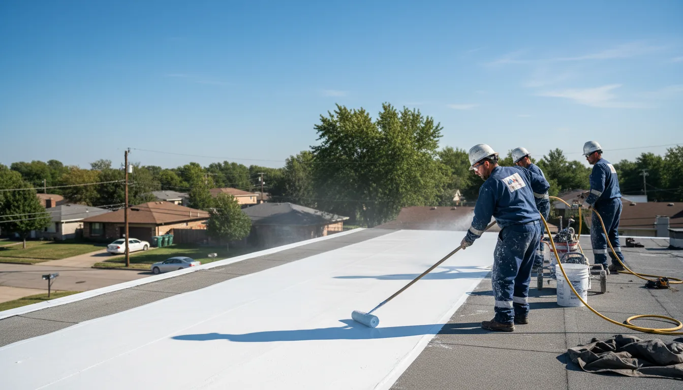 Commercial roof coating in Midland, VA near me